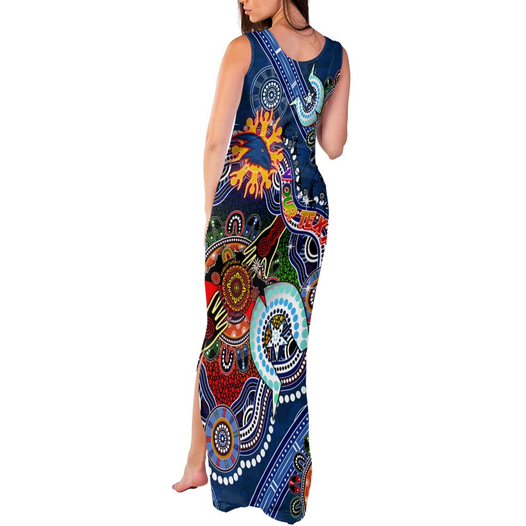 Custom NAIDOC Week 2024 Adelaide Crows Tank Maxi Dress Australia Aboriginal Dot Painting