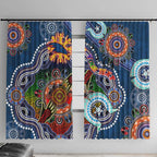 Custom NAIDOC Week 2024 Adelaide Crows Window Curtain Australia Aboriginal Dot Painting