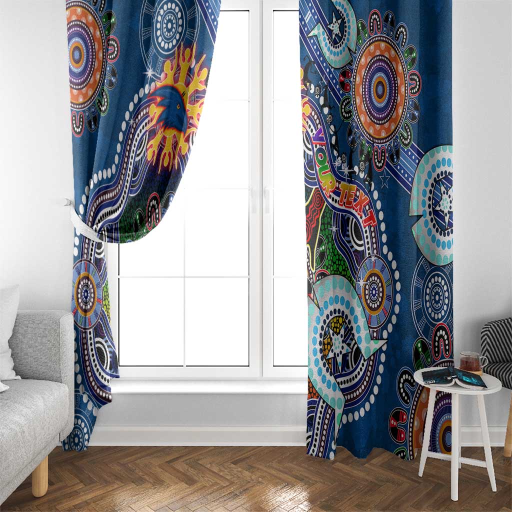 Custom NAIDOC Week 2024 Adelaide Crows Window Curtain Australia Aboriginal Dot Painting