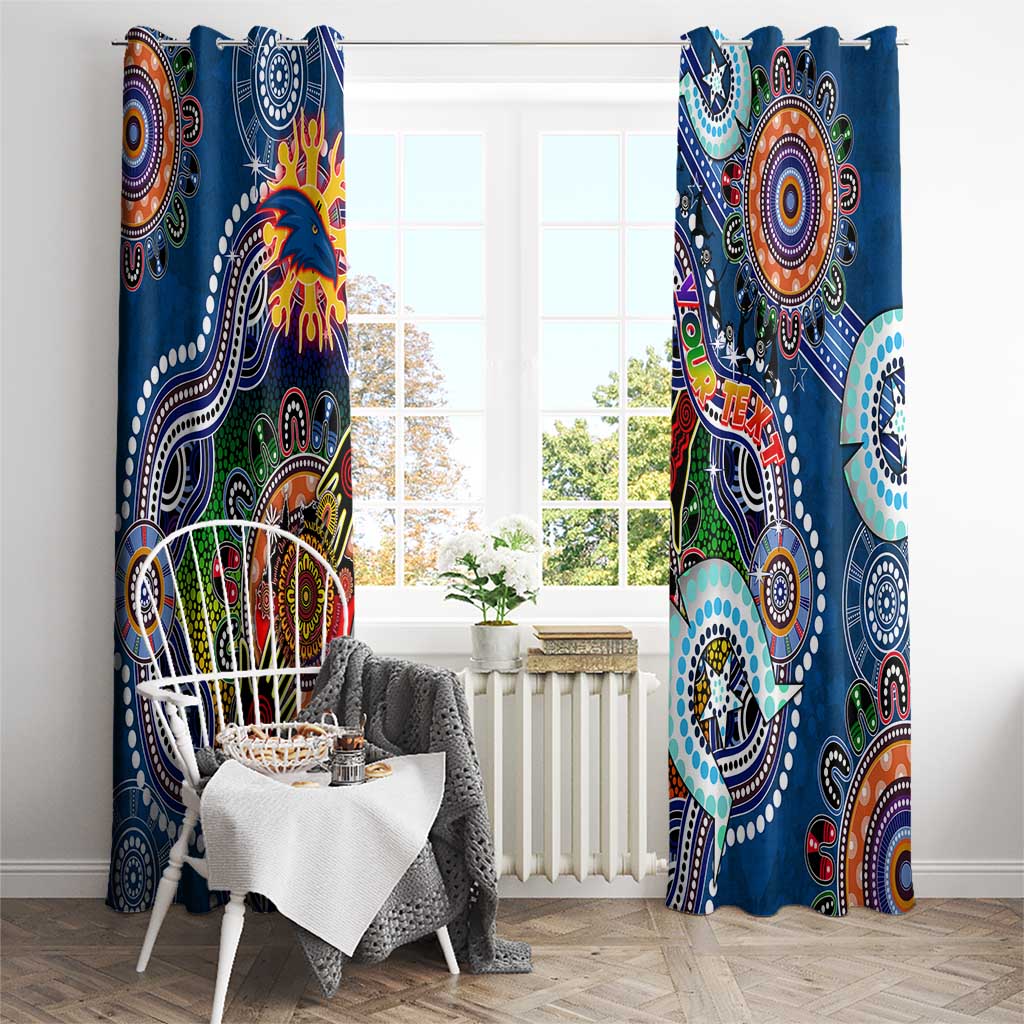 Custom NAIDOC Week 2024 Adelaide Crows Window Curtain Australia Aboriginal Dot Painting