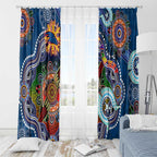 Custom NAIDOC Week 2024 Adelaide Crows Window Curtain Australia Aboriginal Dot Painting