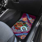 Custom NAIDOC Week 2024 Brisbane Lions Car Mats Australia Aboriginal Dot Painting
