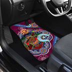 Custom NAIDOC Week 2024 Brisbane Lions Car Mats Australia Aboriginal Dot Painting