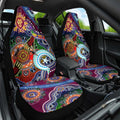 Custom NAIDOC Week 2024 Brisbane Lions Car Seat Cover Australia Aboriginal Dot Painting