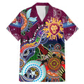 Custom NAIDOC Week 2024 Brisbane Lions Family Matching Mermaid Dress and Hawaiian Shirt Australia Aboriginal Dot Painting