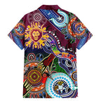 Custom NAIDOC Week 2024 Brisbane Lions Family Matching Mermaid Dress and Hawaiian Shirt Australia Aboriginal Dot Painting