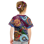 Custom NAIDOC Week 2024 Brisbane Lions Kid T Shirt Australia Aboriginal Dot Painting