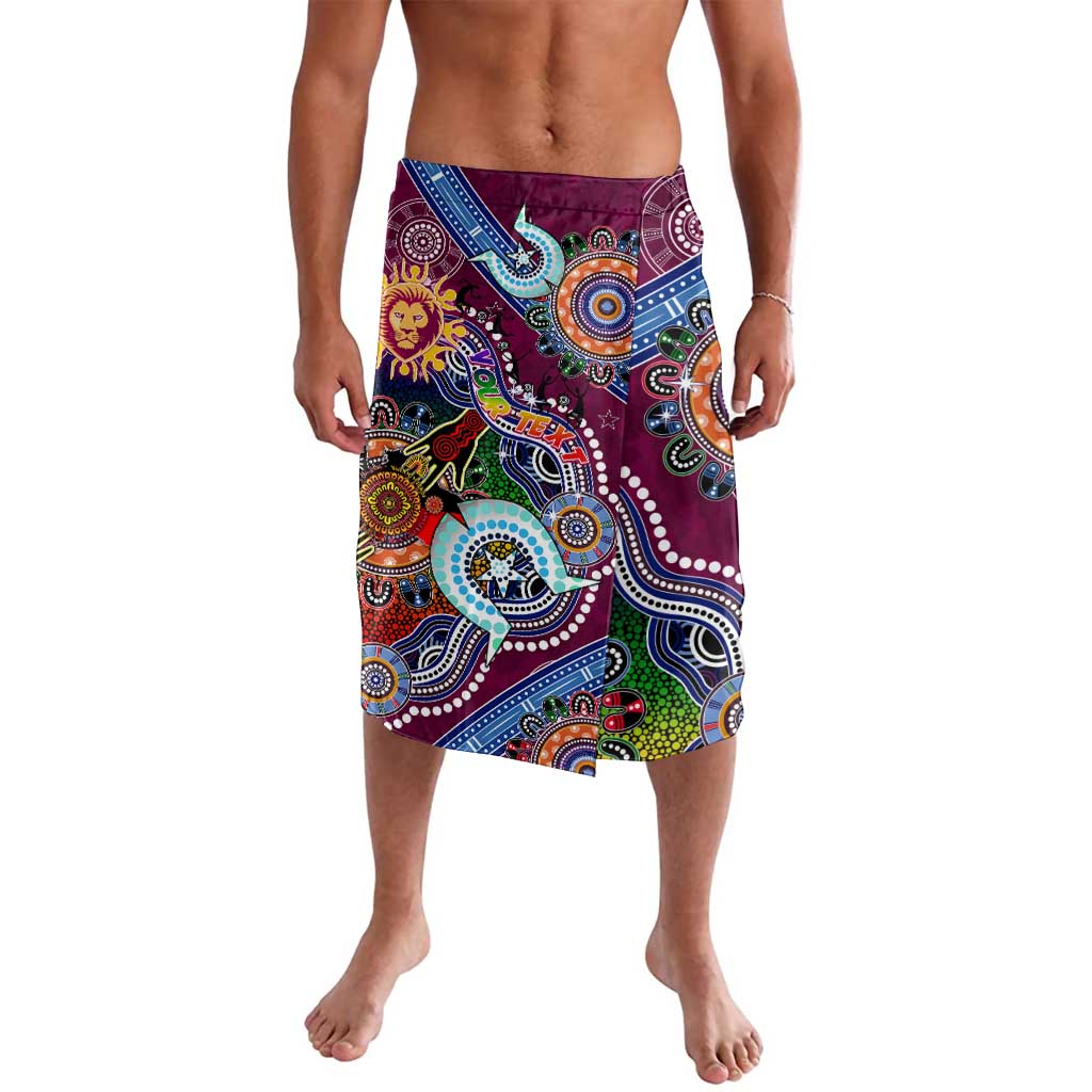Custom NAIDOC Week 2024 Brisbane Lions Lavalava Australia Aboriginal Dot Painting