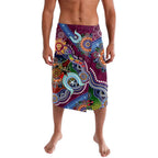 Custom NAIDOC Week 2024 Brisbane Lions Lavalava Australia Aboriginal Dot Painting