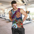 Custom NAIDOC Week 2024 Brisbane Lions Men Tank Top Australia Aboriginal Dot Painting