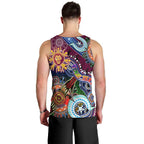 Custom NAIDOC Week 2024 Brisbane Lions Men Tank Top Australia Aboriginal Dot Painting