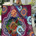 Custom NAIDOC Week 2024 Brisbane Lions Quilt Australia Aboriginal Dot Painting