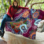 Custom NAIDOC Week 2024 Brisbane Lions Quilt Australia Aboriginal Dot Painting