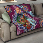 Custom NAIDOC Week 2024 Brisbane Lions Quilt Australia Aboriginal Dot Painting