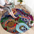 Custom NAIDOC Week 2024 Brisbane Lions Round Carpet Australia Aboriginal Dot Painting