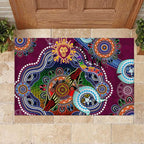 Custom NAIDOC Week 2024 Brisbane Lions Rubber Doormat Australia Aboriginal Dot Painting