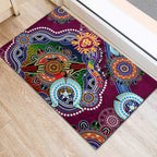 Custom NAIDOC Week 2024 Brisbane Lions Rubber Doormat Australia Aboriginal Dot Painting
