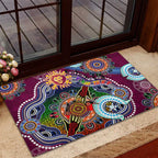 Custom NAIDOC Week 2024 Brisbane Lions Rubber Doormat Australia Aboriginal Dot Painting