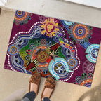 Custom NAIDOC Week 2024 Brisbane Lions Rubber Doormat Australia Aboriginal Dot Painting