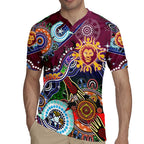 Custom NAIDOC Week 2024 Brisbane Lions Rugby Jersey Australia Aboriginal Dot Painting