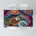 Custom NAIDOC Week 2024 Brisbane Lions Tablecloth Australia Aboriginal Dot Painting