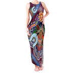 Custom NAIDOC Week 2024 Brisbane Lions Tank Maxi Dress Australia Aboriginal Dot Painting