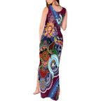 Custom NAIDOC Week 2024 Brisbane Lions Tank Maxi Dress Australia Aboriginal Dot Painting