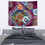 Custom NAIDOC Week 2024 Brisbane Lions Tapestry Australia Aboriginal Dot Painting