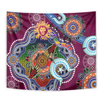Custom NAIDOC Week 2024 Brisbane Lions Tapestry Australia Aboriginal Dot Painting