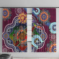 Custom NAIDOC Week 2024 Brisbane Lions Window Curtain Australia Aboriginal Dot Painting