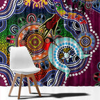 Custom NAIDOC Week 2024 Brisbane Lions Window Curtain Australia Aboriginal Dot Painting