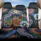 Custom NAIDOC Week 2024 Carlton Blues Back Car Seat Cover Australia Aboriginal Dot Painting