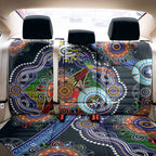 Custom NAIDOC Week 2024 Carlton Blues Back Car Seat Cover Australia Aboriginal Dot Painting