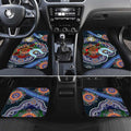 Custom NAIDOC Week 2024 Carlton Blues Car Mats Australia Aboriginal Dot Painting