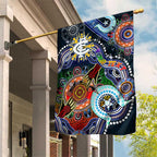 Custom NAIDOC Week 2024 Carlton Blues Garden Flag Australia Aboriginal Dot Painting