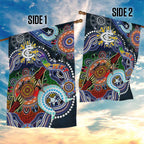 Custom NAIDOC Week 2024 Carlton Blues Garden Flag Australia Aboriginal Dot Painting