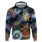 Custom NAIDOC Week 2024 Carlton Blues Hoodie Australia Aboriginal Dot Painting