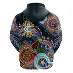 Custom NAIDOC Week 2024 Carlton Blues Hoodie Australia Aboriginal Dot Painting