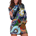 Custom NAIDOC Week 2024 Carlton Blues Hoodie Dress Australia Aboriginal Dot Painting