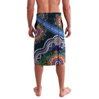 Custom NAIDOC Week 2024 Carlton Blues Lavalava Australia Aboriginal Dot Painting