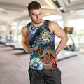 Custom NAIDOC Week 2024 Carlton Blues Men Tank Top Australia Aboriginal Dot Painting