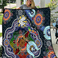 Custom NAIDOC Week 2024 Carlton Blues Quilt Australia Aboriginal Dot Painting