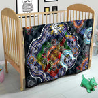 Custom NAIDOC Week 2024 Carlton Blues Quilt Australia Aboriginal Dot Painting