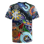 Custom NAIDOC Week 2024 Carlton Blues Rugby Jersey Australia Aboriginal Dot Painting
