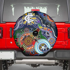 Custom NAIDOC Week 2024 Carlton Blues Spare Tire Cover Australia Aboriginal Dot Painting