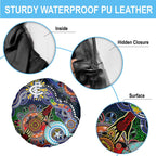 Custom NAIDOC Week 2024 Carlton Blues Spare Tire Cover Australia Aboriginal Dot Painting