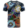Custom NAIDOC Week 2024 Carlton Blues T Shirt Australia Aboriginal Dot Painting
