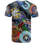 Custom NAIDOC Week 2024 Carlton Blues T Shirt Australia Aboriginal Dot Painting