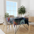 Custom NAIDOC Week 2024 Carlton Blues Tablecloth Australia Aboriginal Dot Painting