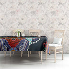 Custom NAIDOC Week 2024 Carlton Blues Tablecloth Australia Aboriginal Dot Painting